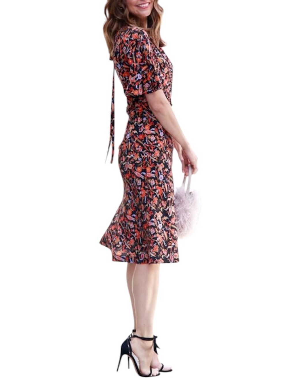10 CROSSBY DEREK LAM Women’s Floral Midi Dress